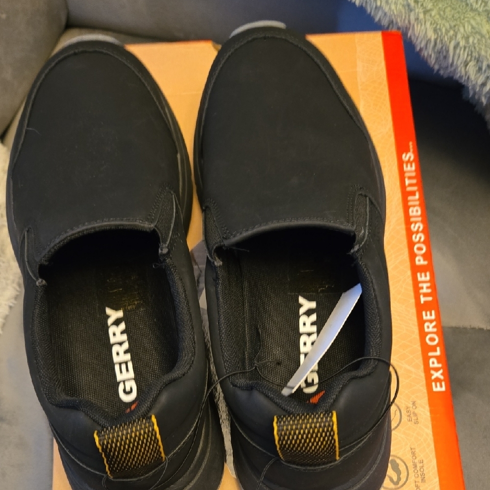 Gerry Weber Men's Black Slip-On Shoes
